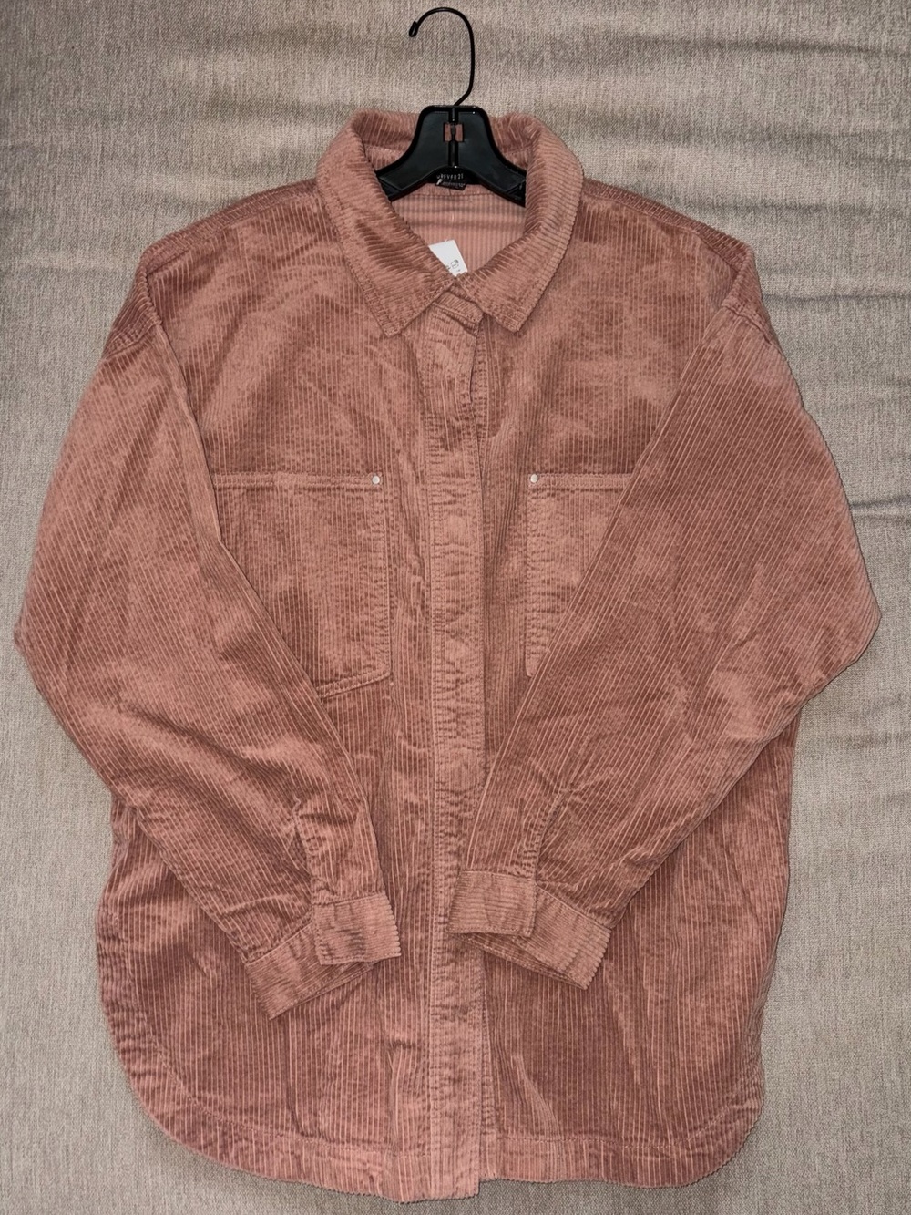 Forever 21 Dusty Rose Corduroy Shacket